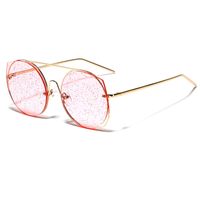 Streetwear Solid Color Ac Round Frame Full Frame Women's Sunglasses sku image 1