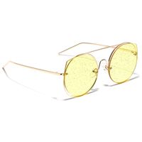 Streetwear Solid Color Ac Round Frame Full Frame Women's Sunglasses main image 2