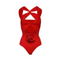 Women's Elegant Classic Style Solid Color 2 Pieces Set One Piece Swimwear sku image 3