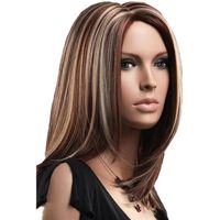 Women's Casual Street High Temperature Wire Centre Parting Short Straight Hair Wigs main image 2