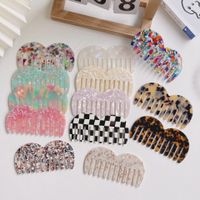 Simple Style Classic Style Color Block Acetic Acid Sheets Hair Comb 1 Piece main image 1