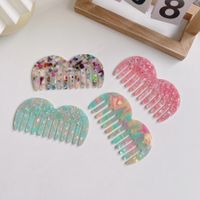 Simple Style Classic Style Color Block Acetic Acid Sheets Hair Comb 1 Piece main image 5