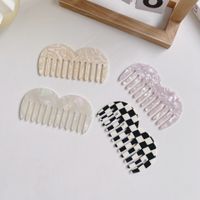 Simple Style Classic Style Color Block Acetic Acid Sheets Hair Comb 1 Piece main image 3