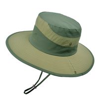 Frau Basic Streifen Einfarbig Flache Traufen Bucket Hat main image 3