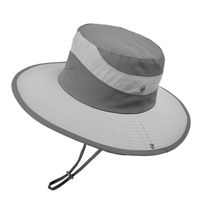 Women's Basic Stripe Solid Color Flat Eaves Bucket Hat sku image 2