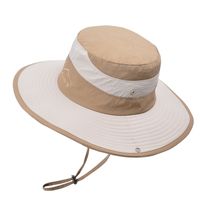 Frau Basic Streifen Einfarbig Flache Traufen Bucket Hat sku image 7