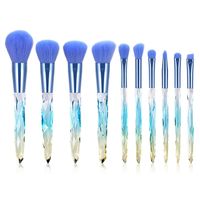 Simple Style Classic Style White Purple Blue Arylic Nylon Acrylic Handle Makeup Brushes 1 Set sku image 3
