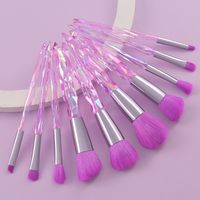 Simple Style Classic Style White Purple Blue Arylic Nylon Acrylic Handle Makeup Brushes 1 Set sku image 2