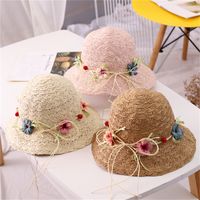 Women's Pastoral Flower Ruffles Bucket Hat main image 1