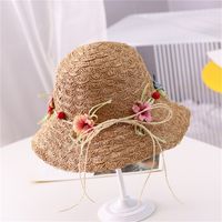 Femmes Pastorale Fleur Froufrous Chapeau Seau sku image 1