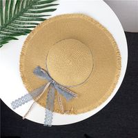 Women's Pastoral Bow Knot Bowknot Big Eaves Straw Hat main image 2