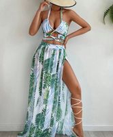 Mujeres Tropical Juego De 3 Piezas Bikinis Traje De Baño main image 4