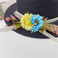 Women's Streetwear Flower Flowers Flat Eaves Fedora Hat main image 5