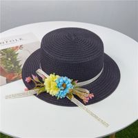 Women's Streetwear Flower Flowers Flat Eaves Fedora Hat sku image 1