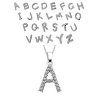 Simple Style Letter Alloy Inlay Rhinestones Women's Pendant Necklace main image 1
