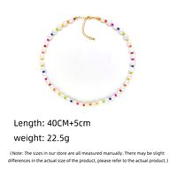 IG Style Color Block Freshwater Pearl Seed Bead Copper Necklace In Bulk main image 2