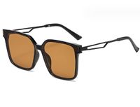 Streetwear Solid Color Ac Square Full Frame Women's Sunglasses sku image 3