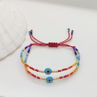 Estilo IG Ojo Del Diablo Ojo Con Cuentas Vidrio Vidrio Enchapado Unisexo Pulsera main image 6