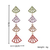 1 Pair Elegant Tassel Flower Bow Knot Plating Inlay Copper Zircon Drop Earrings sku image 5