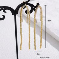 1 Pair Elegant Tassel Flower Bow Knot Plating Inlay Copper Zircon Drop Earrings sku image 1