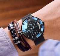 Casual Letter Jewelry Buckle Quartz Men's Watches main image 2