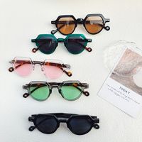 Casual Vacation Color Block Pc Resin Special-Shaped Mirror Full Frame Women's Sunglasses main image 1