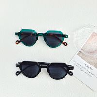 Casual Vacation Color Block Pc Resin Special-Shaped Mirror Full Frame Women's Sunglasses main image 4