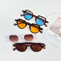 Casual Vacation Color Block Pc Resin Special-Shaped Mirror Full Frame Women's Sunglasses main image 3