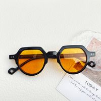 Casual Vacation Color Block Pc Resin Special-Shaped Mirror Full Frame Women's Sunglasses sku image 2