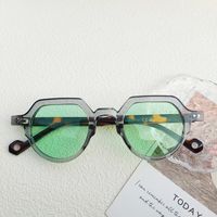 Casual Vacation Color Block Pc Resin Special-Shaped Mirror Full Frame Women's Sunglasses sku image 3