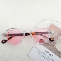 Casual Vacation Color Block Pc Resin Special-Shaped Mirror Full Frame Women's Sunglasses sku image 5