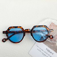 Casual Vacation Color Block Pc Resin Special-Shaped Mirror Full Frame Women's Sunglasses sku image 7