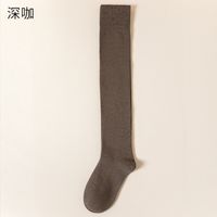 Women's Japanese Style Solid Color Cotton Over The Knee Socks sku image 1