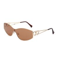 IG Style Streetwear Solid Color Pc Special-Shaped Mirror Full Frame Women's Sunglasses sku image 4