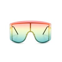 Exaggerated Streetwear Solid Color Pc Special-Shaped Mirror Frameless Men's Sunglasses main image 1