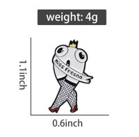 Funny Geometric Cartoon Character Alloy Plating Unisex Brooches main image 2