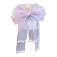 Girl's Cute Sweet Bow Knot Cloth Lace Hair Clip main image 2