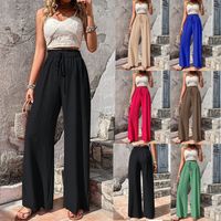 Women's Daily Streetwear Solid Color Full Length Casual Pants Wide Leg Pants main image 6