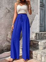 Women's Daily Streetwear Solid Color Full Length Casual Pants Wide Leg Pants main image 4