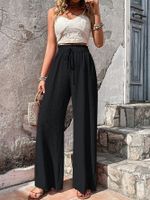 Women's Daily Streetwear Solid Color Full Length Casual Pants Wide Leg Pants main image 5