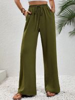 Women's Daily Streetwear Solid Color Full Length Casual Pants Straight Pants main image 3