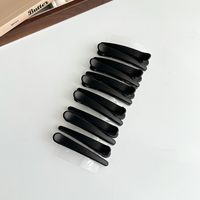 Women's Simple Style Solid Color Resin Hair Clip sku image 13