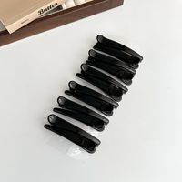 Women's Simple Style Solid Color Resin Hair Clip sku image 3