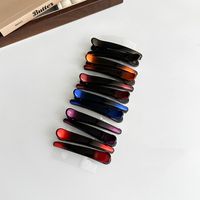 Women's Simple Style Solid Color Resin Hair Clip sku image 4