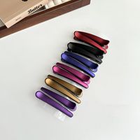 Women's Simple Style Solid Color Resin Hair Clip sku image 1