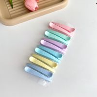 Women's Simple Style Solid Color Resin Hair Clip sku image 5