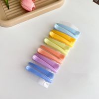 Women's Simple Style Solid Color Resin Hair Clip sku image 12