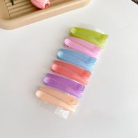 Women's Simple Style Solid Color Resin Hair Clip sku image 8