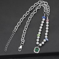 Classic Style Round 304 Stainless Steel Beaded Unisex Pendant Necklace main image 4