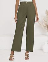 Women's Daily Street Simple Style Solid Color Full Length Casual Pants main image 3